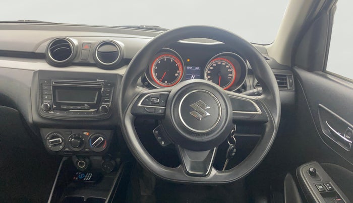 2018 Maruti Swift VXI AMT, Petrol, Automatic, 1,08,777 km, Steering Wheel Close Up