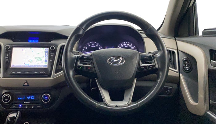 2016 Hyundai Creta SX PLUS AT 1.6 PETROL, Petrol, Automatic, 75,908 km, Steering Wheel Close Up