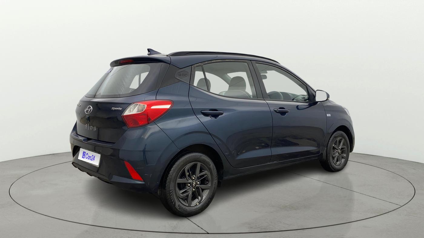 2019 Hyundai GRAND I10 NIOS SPORTZ AMT 1.2 KAPPA VTVT, Petrol, Automatic, 47,232 km, Right Back Diagonal