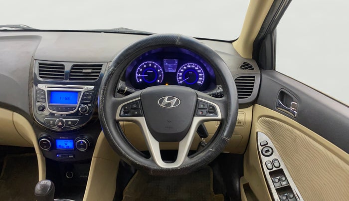2013 Hyundai Verna FLUIDIC 1.6 VTVT SX, Petrol, Manual, 55,937 km, Steering Wheel Close Up