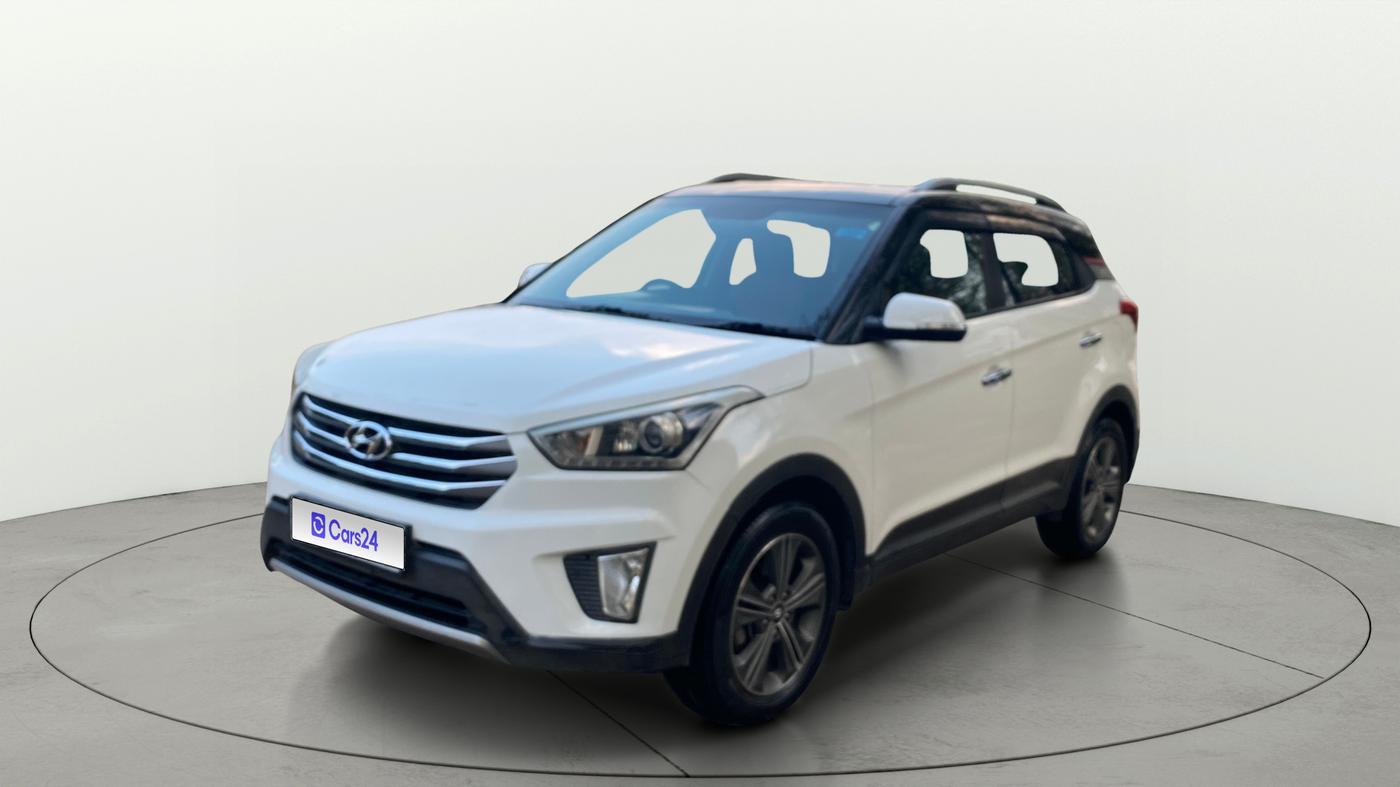 2016 Hyundai Creta SX PLUS  ANNIVERSARY EDITION 1.6 PETROL, Petrol, Manual, 1,02,544 km, Left Front Diagonal
