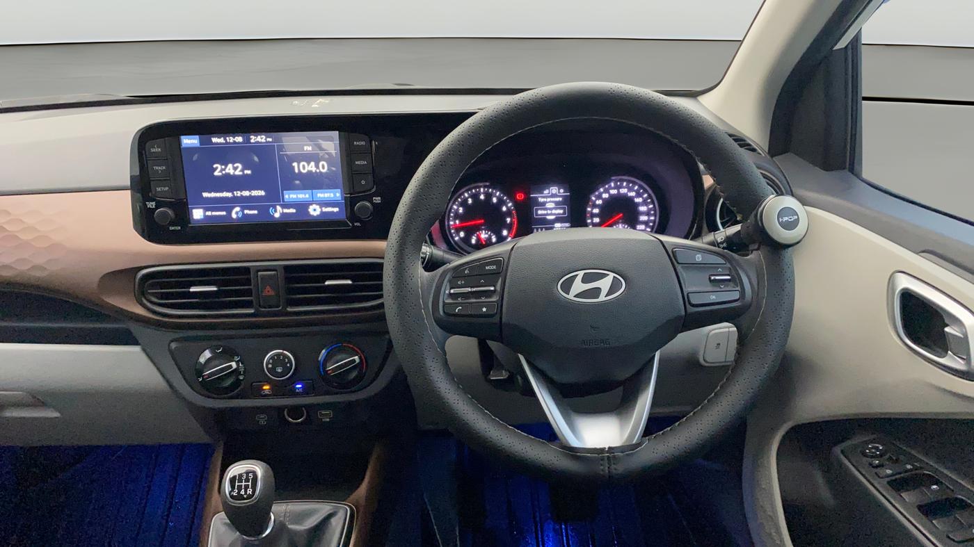 2025 Hyundai AURA SX 1.2 CNG, CNG, Manual, 12,818 km, Steering Wheel Close Up