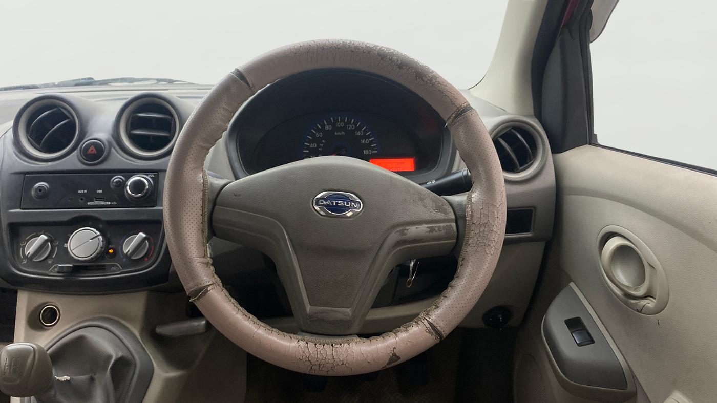 2015 Datsun Go T, Petrol, Manual, 79,403 km, Steering Wheel Close Up