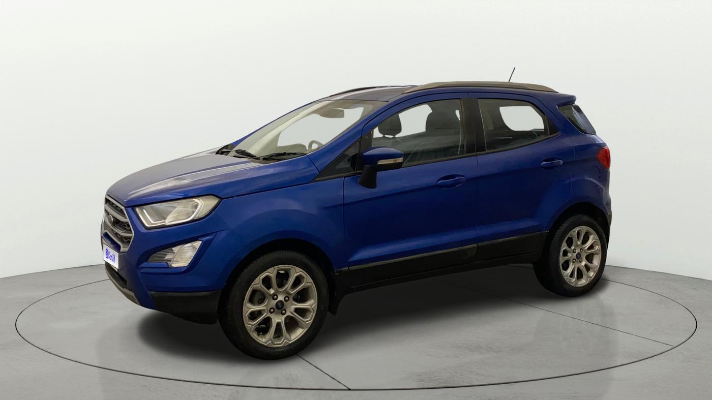 2018 Ford Ecosport TITANIUM + 1.5L PETROL AT, Petrol, Automatic, 70,288 km, Left Front Diagonal