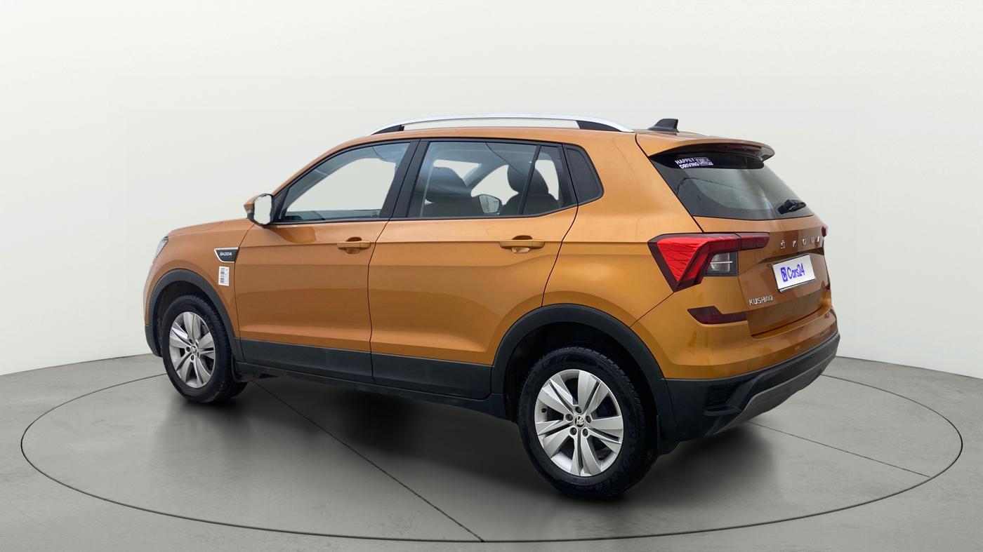 2023 Skoda KUSHAQ AMBITION 1.0L TSI AT, Petrol, Automatic, 15,555 km, Left Back Diagonal
