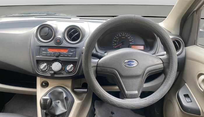 2018 Datsun Go Plus T, Petrol, Manual, 29,975 km, Steering Wheel Close Up