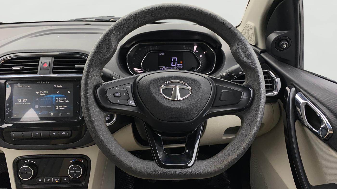 2022 Tata TIGOR XZ PLUS PETROL, Petrol, Manual, 24,626 km, Steering Wheel Close Up