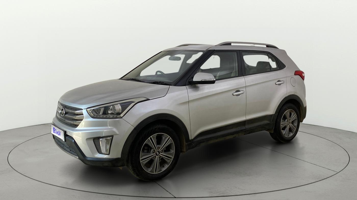 2018 Hyundai Creta SX PLUS AT 1.6 PETROL, Petrol, Automatic, 60,858 km, Left Front Diagonal
