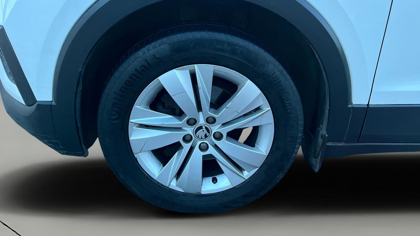 2021 Skoda KUSHAQ AMBITION 1.0L TSI AT, Petrol, Automatic, 91,579 km, Left Front Wheel