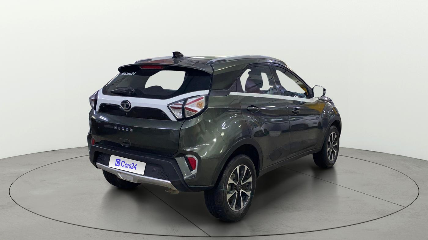 2021 Tata NEXON XZA PLUS PETROL, Petrol, Automatic, 27,884 km, Right Back Diagonal