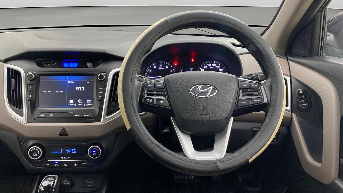 2018 Hyundai Creta SX AT 1.6 PETROL, Petrol, Automatic, 95,666 km, Steering Wheel Close Up