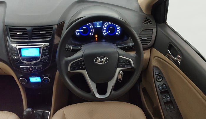2013 Hyundai Verna FLUIDIC 1.6 VTVT SX, Petrol, Manual, 50,683 km, Steering Wheel Close Up