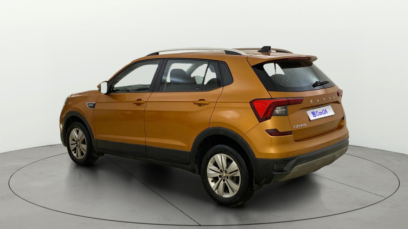 2021 Skoda KUSHAQ AMBITION 1.0L TSI AT, Petrol, Automatic, 45,058 km, Left Back Diagonal