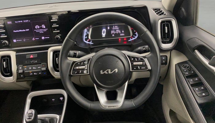 2023 KIA SONET HTX 1.5D IMT, Diesel, Manual, 20,153 km, Steering Wheel Close Up