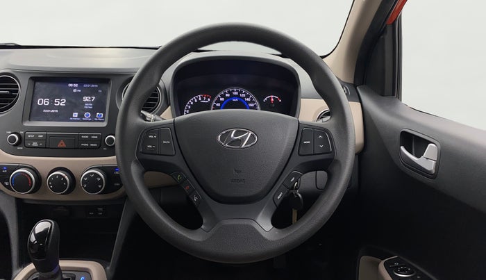 2018 Hyundai Grand i10 SPORTZ AT 1.2 KAPPA VTVT, Petrol, Automatic, 23,239 km, Steering Wheel Close Up