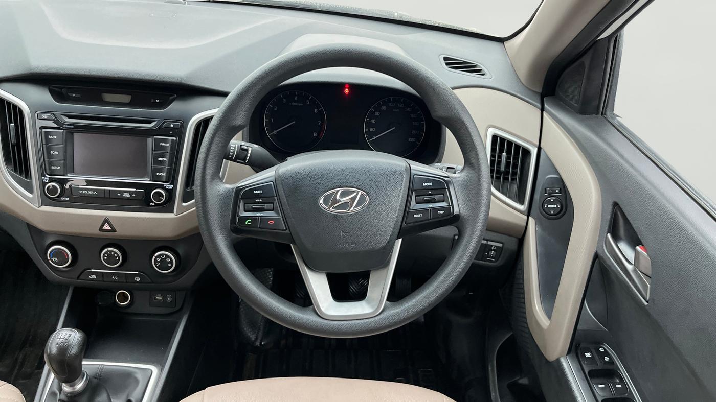 2016 Hyundai Creta S 1.6 PETROL, Petrol, Manual, 77,878 km, Steering Wheel Close Up