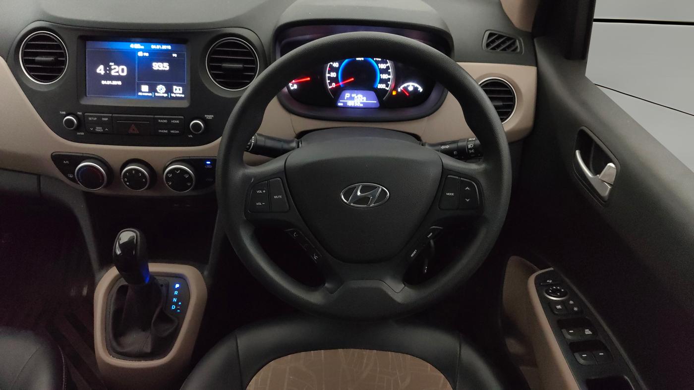 2019 Hyundai Grand i10 SPORTZ AT 1.2 KAPPA VTVT, Petrol, Automatic, 18,810 km, Steering Wheel Close Up
