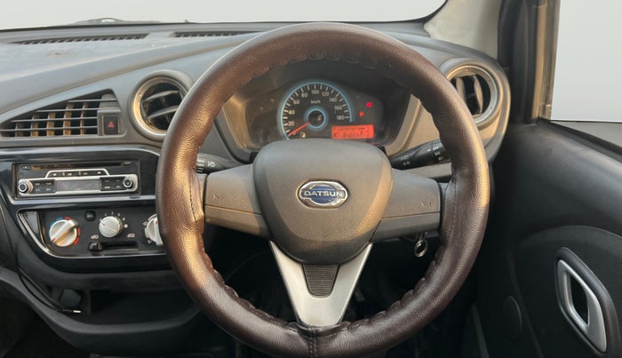 2017 Datsun Redi Go T (O), Petrol, Manual, 85,636 km, Steering Wheel Close Up