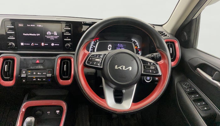 2022 KIA SONET HTK PLUS 1.0 IMT, Petrol, Manual, 75,237 km, Steering Wheel Close Up