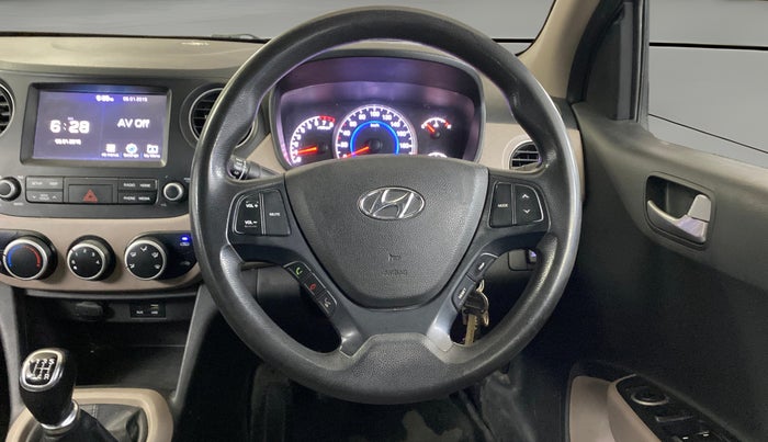 2018 Hyundai Grand i10 SPORTZ 1.2 KAPPA VTVT, CNG, Manual, 66,999 km, Steering Wheel Close Up