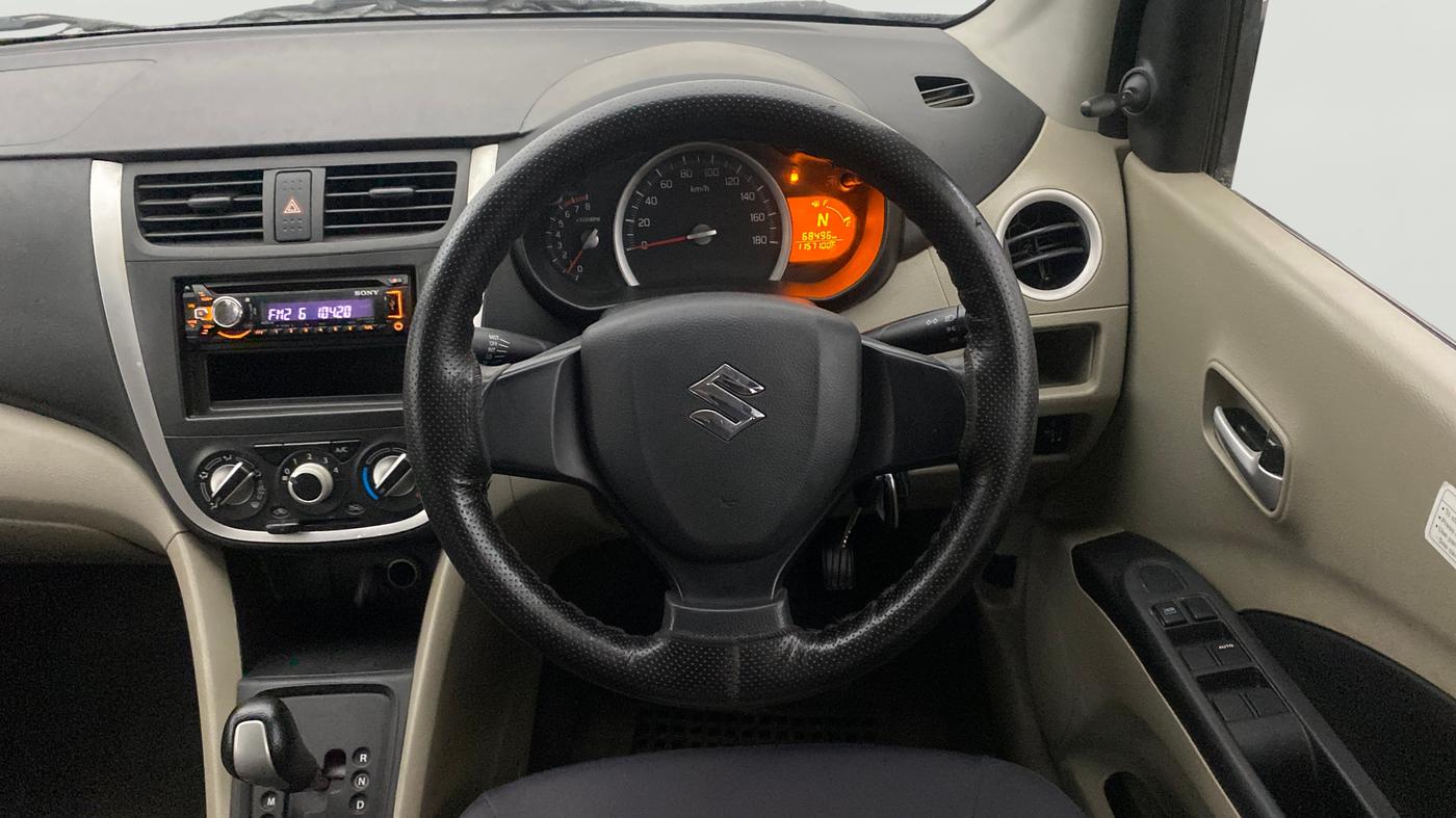 2014 Maruti Celerio VXI AMT, Petrol, Automatic, 68,564 km, Steering Wheel Close Up