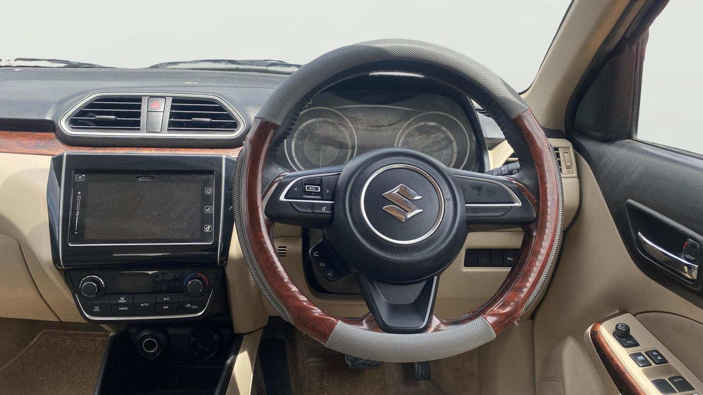 2018 Maruti Dzire ZXI PLUS AMT, Petrol, Automatic, 1,01,772 km, Steering Wheel Close Up
