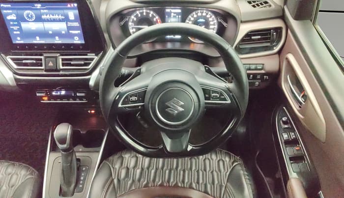 2023 Maruti FRONX ALPHA 1.0L TURBO 6 AT, Petrol, Automatic, 25,215 km, Steering Wheel Close Up