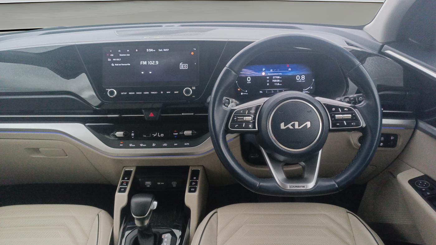 2024 KIA CARENS Luxury Plus 1.5 Turbo Petrol DCT 7 STR, Petrol, Automatic, 72,776 km, Steering Wheel Close Up