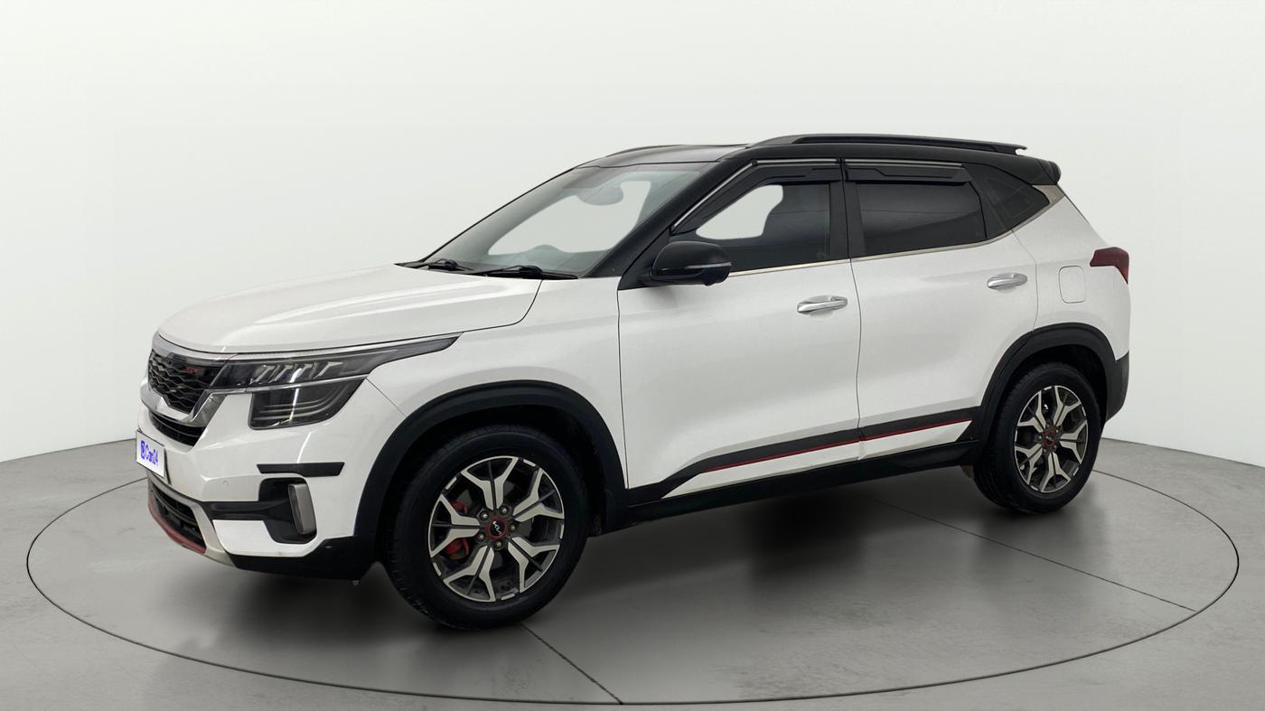2021 KIA SELTOS GTX PLUS 1.5 DIESEL AT DUAL TONE, Diesel, Automatic, 82,267 km, Left Front Diagonal