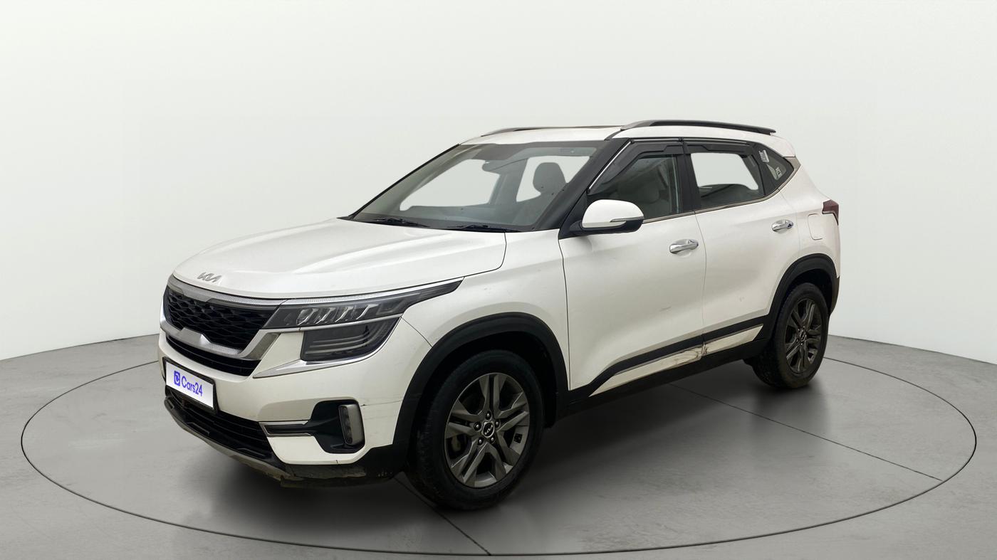2021 KIA SELTOS HTX IVT 1.5 PETROL, Petrol, Automatic, 70,627 km, Left Front Diagonal