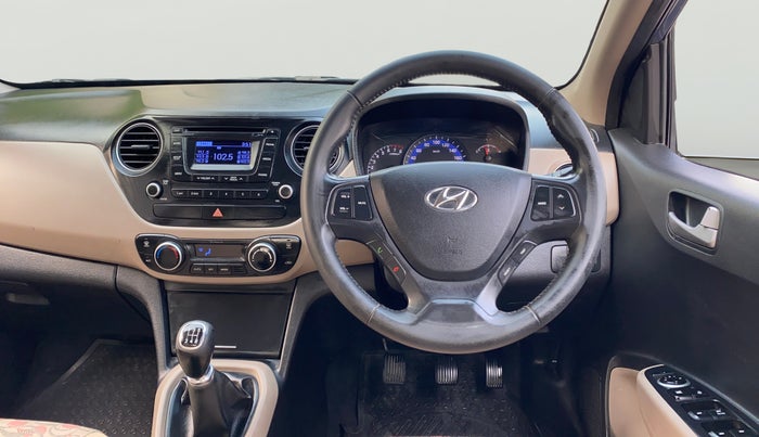 2014 Hyundai Xcent SX 1.2 (O), Petrol, Manual, 35,770 km, Steering Wheel Close Up