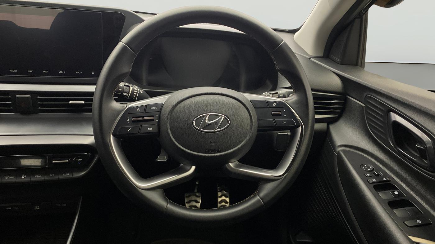 2021 Hyundai NEW I20 Asta 1.0 GDI Turbo IMT, Petrol, Manual, 39,270 km, Steering Wheel Close Up