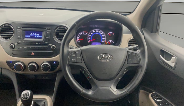 2015 Hyundai Grand i10 ASTA (O) 1.2 KAPPA VTVT, Petrol, Manual, 1,25,546 km, Steering Wheel Close Up