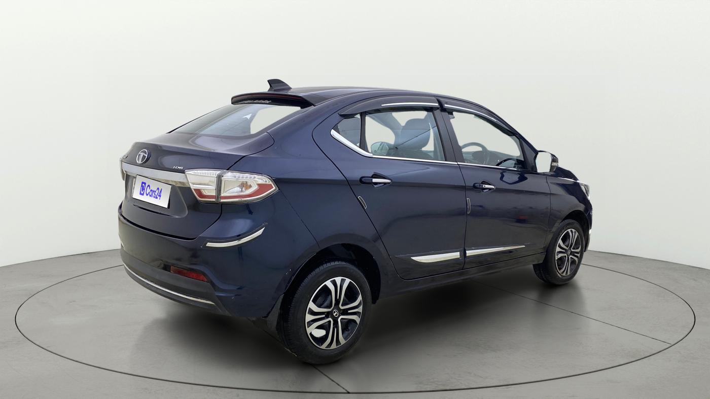 2022 Tata TIGOR XZ PLUS CNG LEATHERETTE PACK, CNG, Manual, 95,622 km, Right Back Diagonal