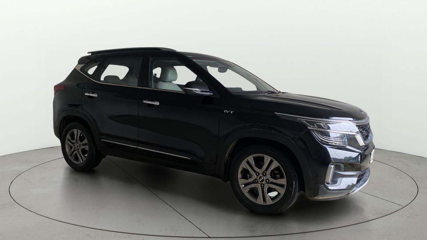 2020 KIA SELTOS HTX IVT 1.5 PETROL, Petrol, Automatic, 91,919 km, Right Front Diagonal
