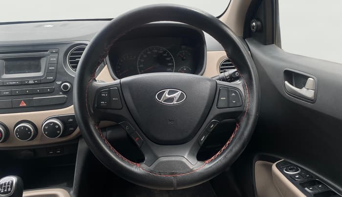 2015 Hyundai Grand i10 SPORTZ 1.2 KAPPA VTVT, Petrol, Manual, 60,718 km, Steering Wheel Close Up