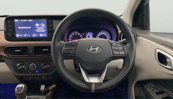 2024 Hyundai AURA SX 1.2, Petrol, Manual, 4,007 km, Steering Wheel Close Up