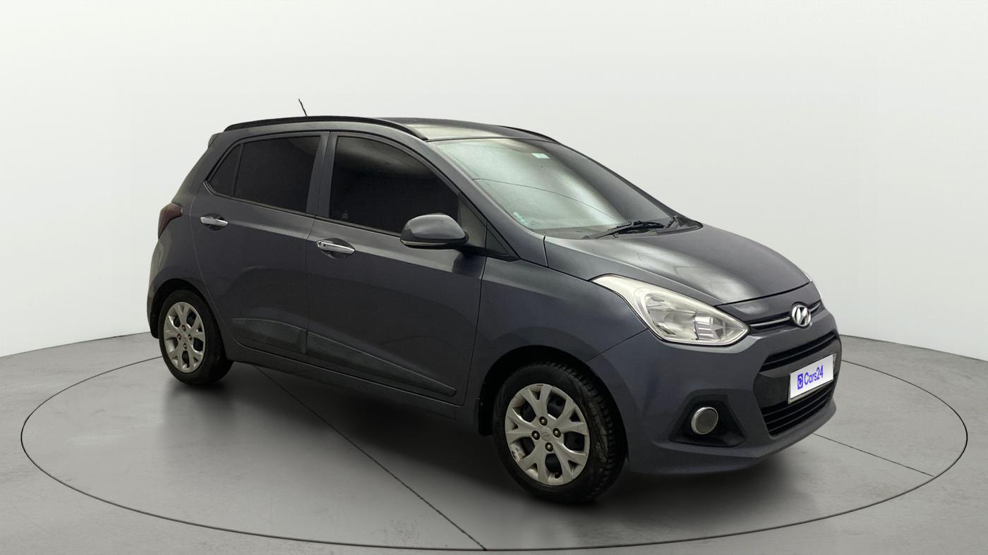 2014 Hyundai Grand i10 SPORTZ 1.2 KAPPA VTVT, CNG, Manual, 61,754 km, Right Front Diagonal