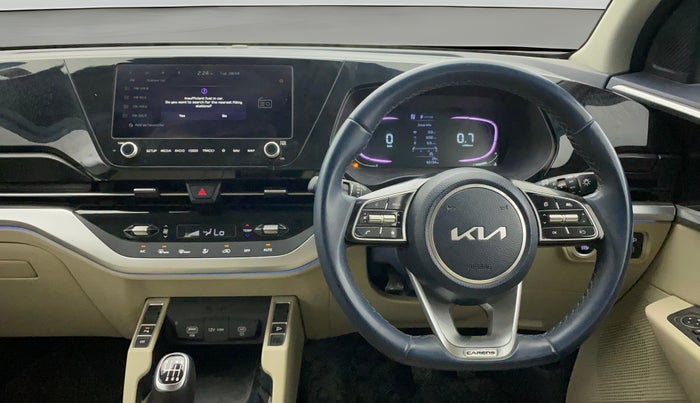 2023 KIA CARENS LUXURY 1.5 TURBO PETROL IMT 7 STR, Petrol, Manual, 60,141 km, Steering Wheel Close Up