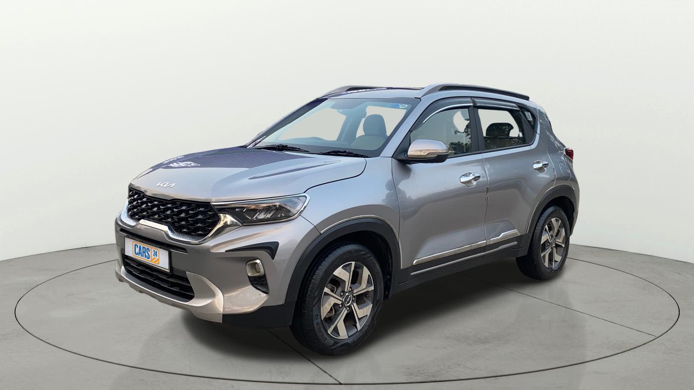2021 KIA SONET HTX 1.0 IMT, Petrol, Manual, 18,338 km, Left Front Diagonal