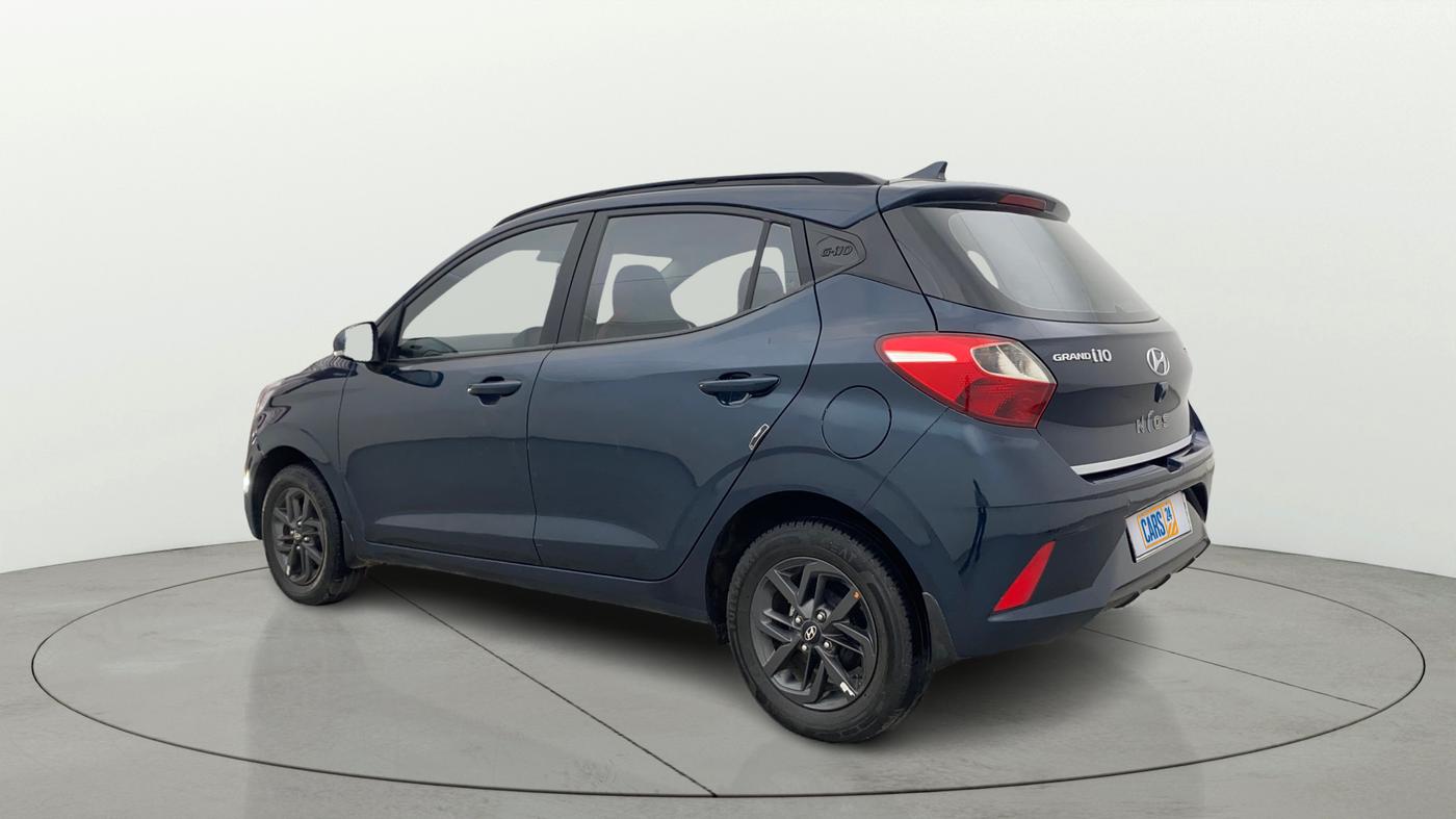 2021 Hyundai GRAND I10 NIOS SPORTZ AMT 1.2 KAPPA VTVT, Petrol, Automatic, 22,711 km, Left Back Diagonal