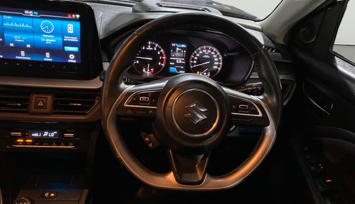 2023 Maruti BREZZA ZXI + SMART HYBRID, Petrol, Manual, 14,576 km, Steering Wheel Close Up