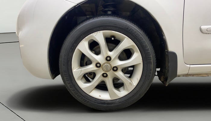 2013 Nissan Micra XV CVT, Petrol, Automatic, 1,07,997 km, Left Front Wheel