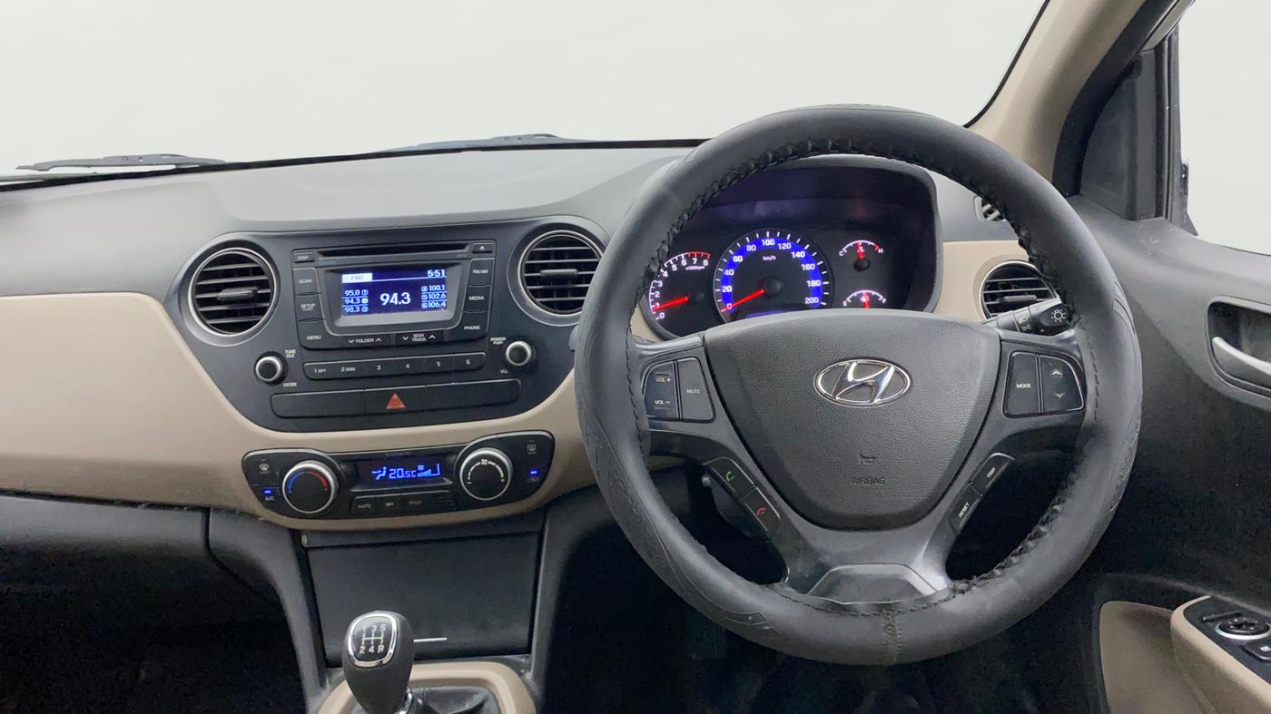2015 Hyundai Xcent SX 1.2 (O), Petrol, Manual, 94,444 km, Steering Wheel Close Up