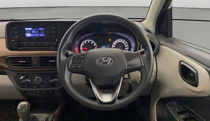 2021 Hyundai AURA S 1.2, Petrol, Manual, 40,897 km, Steering Wheel Close Up