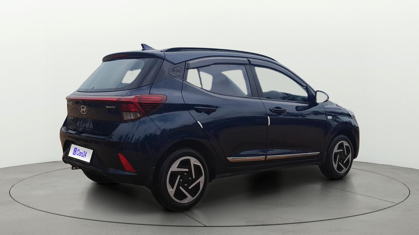 2023 Hyundai GRAND I10 NIOS SPORTZ AMT 1.2 KAPPA VTVT, Petrol, Automatic, 12,815 km, Right Back Diagonal