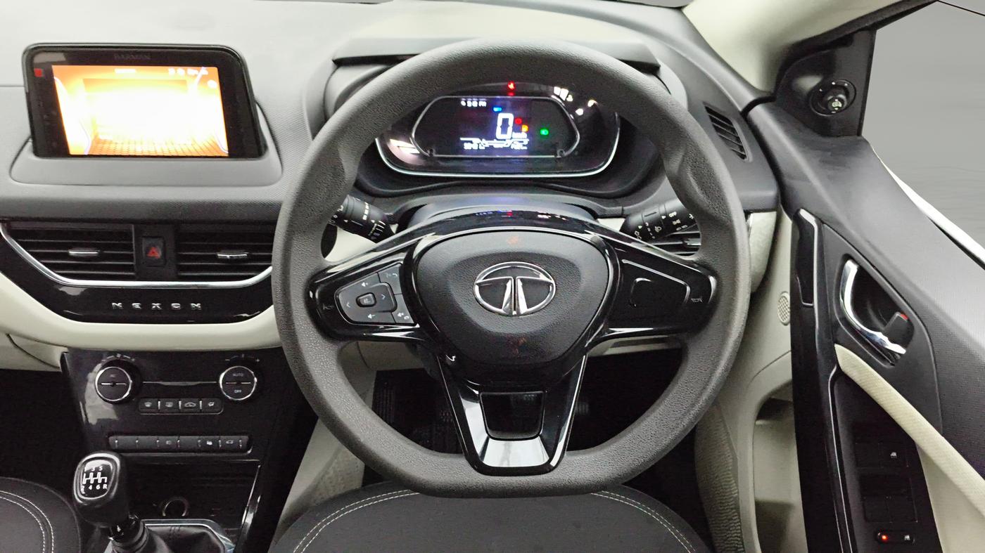 2022 Tata NEXON XZ PLUS PETROL, Petrol, Manual, 50,400 km, Steering Wheel Close Up