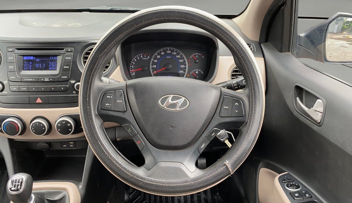2015 Hyundai Grand i10 SPORTZ 1.2 KAPPA VTVT, Petrol, Manual, 31,692 km, Steering Wheel Close Up