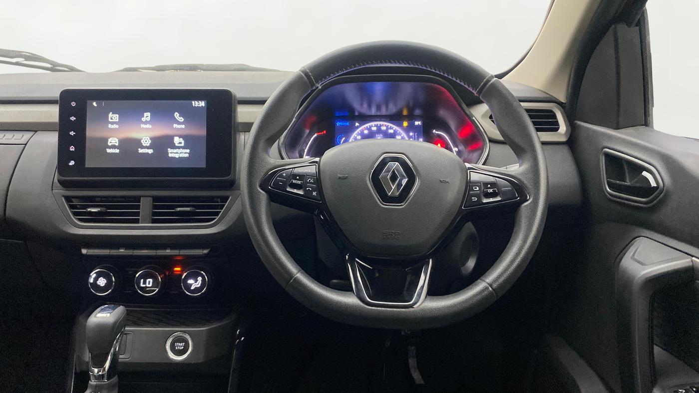 2022 Renault Kiger RXZ AMT DUAL TONE, Petrol, Automatic, 38,319 km, Steering Wheel Close Up