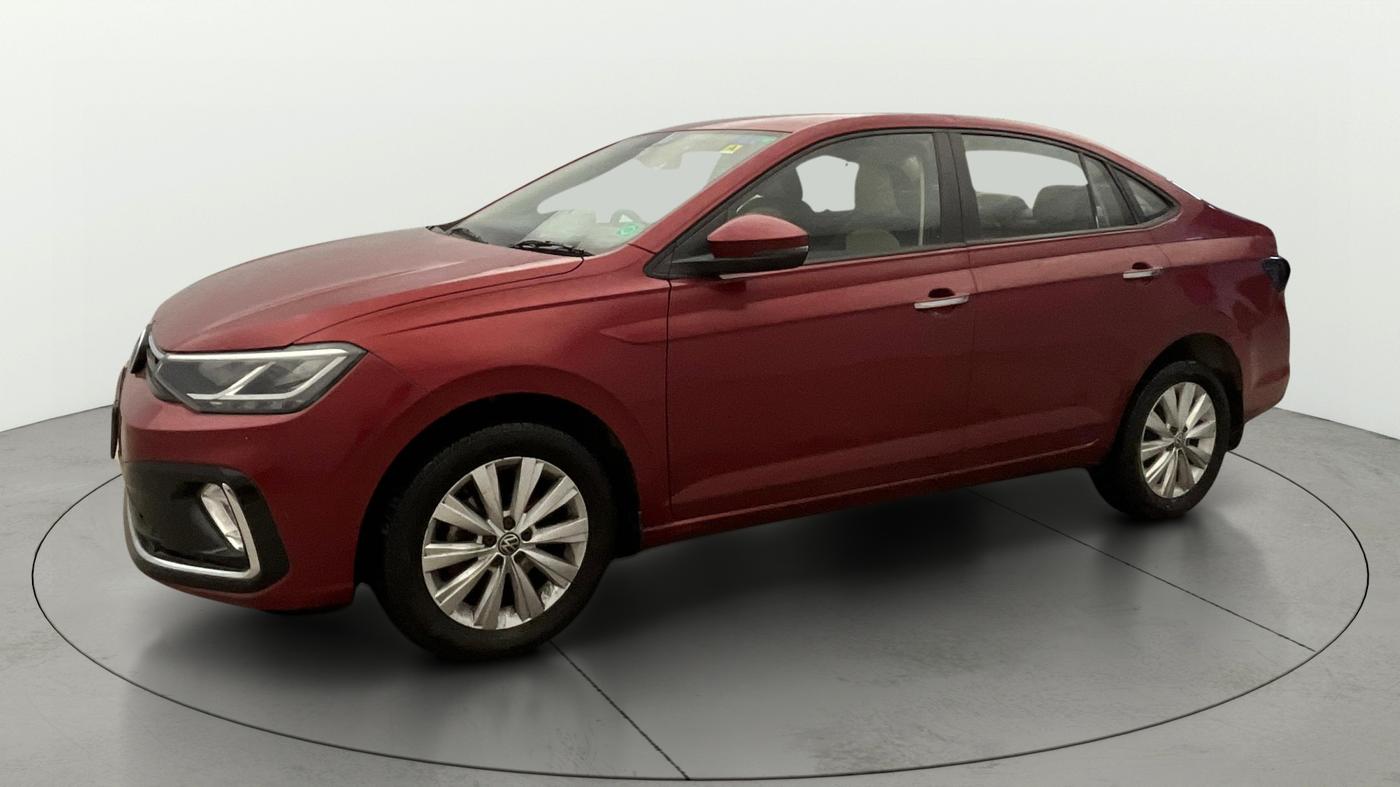 2022 Volkswagen VIRTUS HIGHLINE TSI 1.0 AT, Petrol, Automatic, 66,880 km, Left Front Diagonal